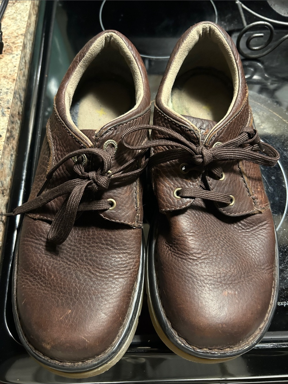 Dr. Martens Men's Brown Leather Boat Shoes